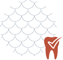 Animated smile with checkmark representing preventive dentistry