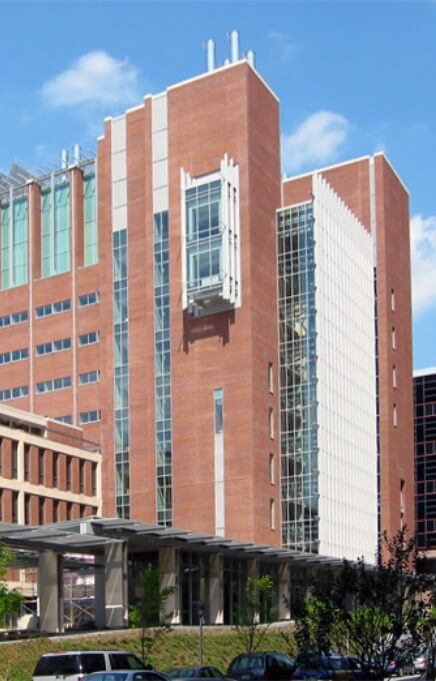 Outside view of dental school building