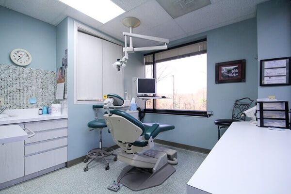 Modern dental exam room